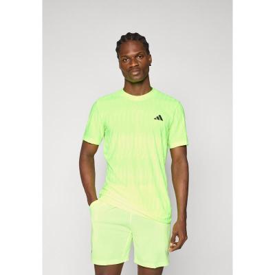 Adidas男士网球运动T恤速干透气短袖修身款休闲舒适上衣