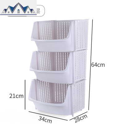 厨房置物架落地多层功能篮子玩具储物收纳用品家用大全蔬菜储菜筐 三维工匠