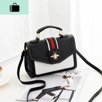 春夏上新包包女2020新款潮韩版时尚斜挎包休闲百搭单肩手提少女包NEW LAKE 黑色女斜挎包