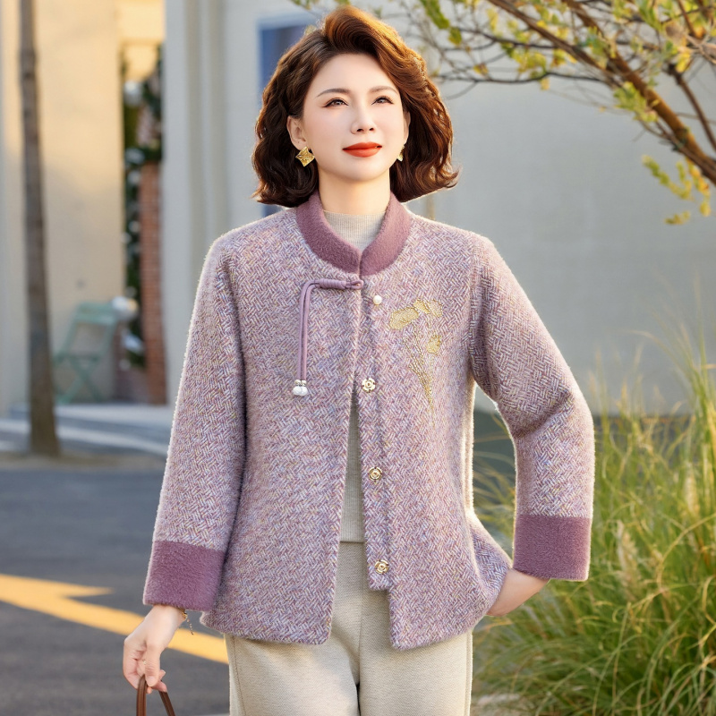 2026年春装新款妈妈外套时尚洋气中老年装春季衣服中年装女款服装
