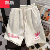 YIBUSHENG美式运动短裤女季薄款宽松显瘦直筒休闲阔腿学生ins潮五分中裤