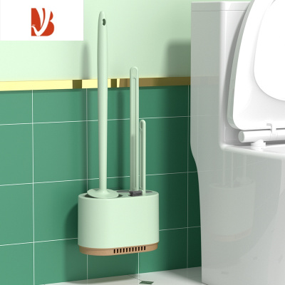 三维工匠马桶刷家用无死角清洁器蹲坑洁厕刷套装卫生间壁挂洗厕所的刷子