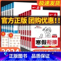数学寒假衔接 小学四年级 [正版]2024一本寒假衔接作业一年级二年级三四五六年级上册人教版全套语文寒假阅读字帖数学寒假