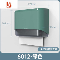 三维工匠考拉擦手纸盒壁挂厕所卫生洗手间厨房抽纸盒纸架免打孔防水纸巾盒 [送打孔钉和免打孔贴]绿色