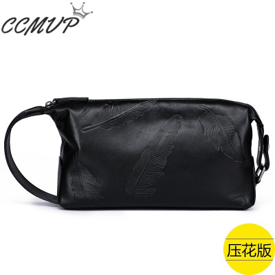 CCMVP品牌自营质量保证-CCMVP真皮男士手拿包男包2018新款潮牛皮软皮手包商务休闲大容量手拎包