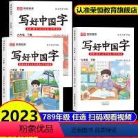 [单册]写好中国字 七年级下 [正版]写好中国字字帖七八九年级上下册人教版同步练字帖课课练控笔训练字帖初中生初一初二初三