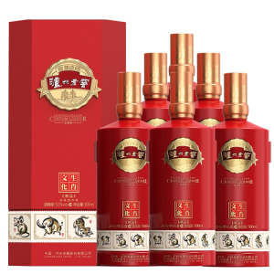 泸州老窖文化生肖酒精品浓香型52度送礼高度口粮白酒整箱装500ml*6