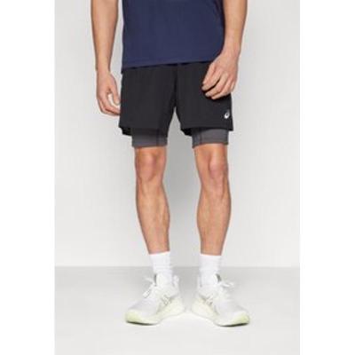 Asics男士跑步短裤透气弹性设计反光元素口袋