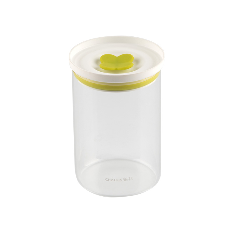 茶花 乐开玻璃储物罐1050 1050ml/个