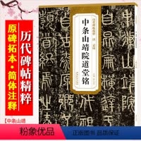 [正版]中条山靖院道堂铭 唐 袁滋 历代碑帖精粹 篆书毛笔古帖书法练字帖 附简体旁注技法解析 安徽美术出版社