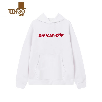 YANXU国潮印花连帽卫衣男女秋季美式情侣装长袖上衣帽衫