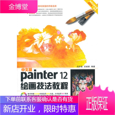 中文版Painter12绘画技法教程(1DVD)正版图书放心购买-