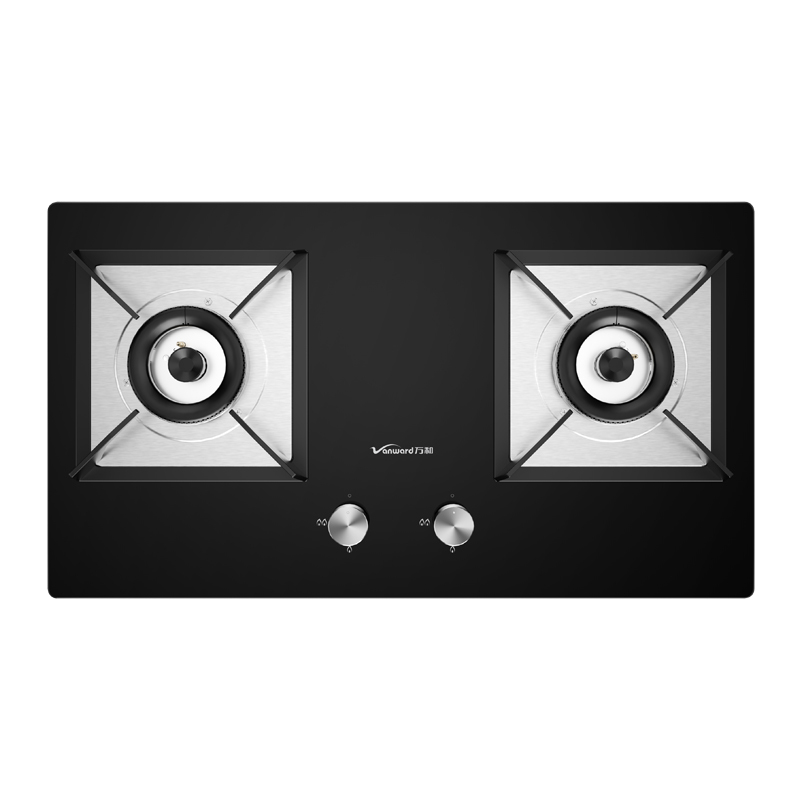 万和(Vanward) 天然气燃气灶 JZT-Q1L03Q 5.0kW大火力双眼灶 钢化玻璃台嵌两用一级能效 嵌入式台式