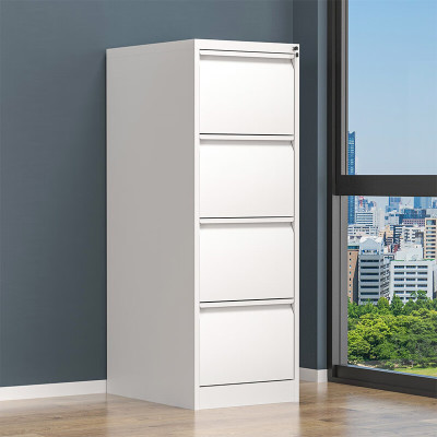 震怡四抽快劳柜资料柜文件柜 W455*D620*H1360mm (灰白色)