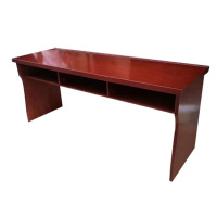 汉诺鑫威会议桌双人条桌培训移动小型长方形桌现代简约会议室条形桌1.8米红胡桃密度板贴木皮