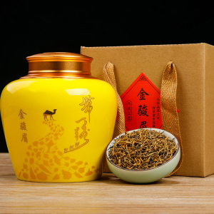 痴福 金骏眉新茶红茶茶叶正宗浓香型散装黄芽金俊眉罐装礼盒装 100克