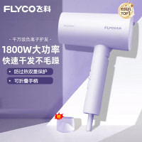 飞科 FLYCO 电吹风1800W大功率负离子双重防过热保护健康柔风六档变速控温可折叠家用吹风机FH6277