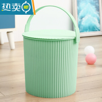 敬平水桶家用手提带盖塑料桶可坐收纳储水洗澡桶小号加厚钓鱼洗衣桶MP 抹茶绿