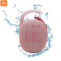 JBL CLIP4 无线音乐盒四代 蓝牙便携音箱+低音炮 户外音箱 迷你音响 IP67防尘防水超长续航 一体卡扣 桃花粉