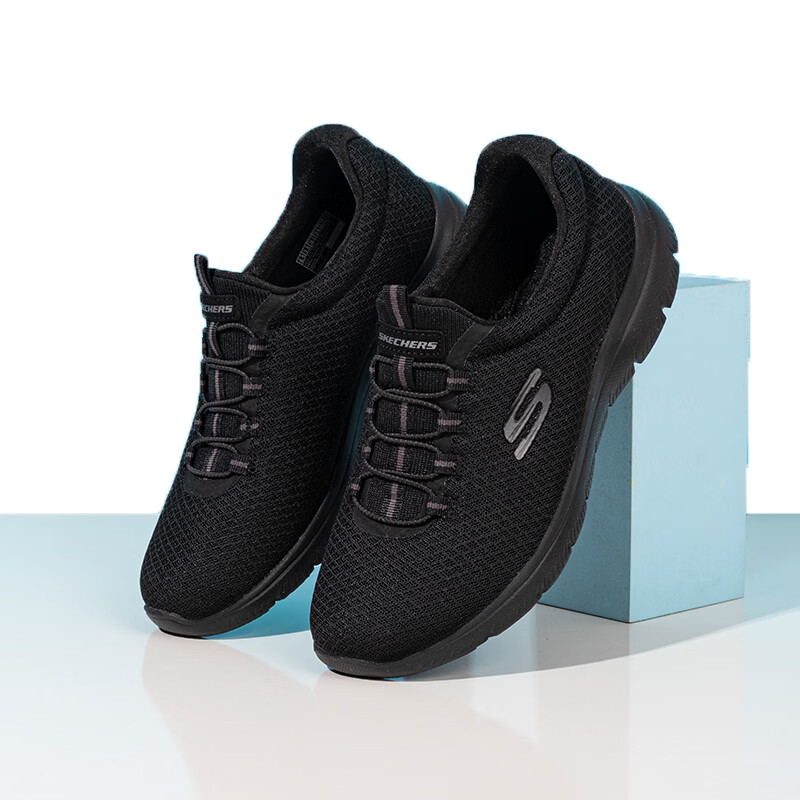 斯凯奇 女轻便舒适休闲鞋 12980/BBK-5.5 双