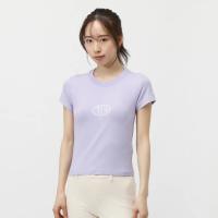 耐克(NIKE)女士夏季新款针织短袖T恤清新紫色经典白色深灰色可选