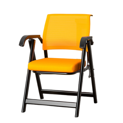 易企采 办公椅会议椅舒适久坐宿舍学习靠背员工折叠凳子麻将培训椅电脑椅