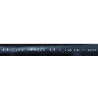 华科中缆电线电缆 YJV22-5*16 米