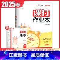 九年级下册道德与法治人教版江苏专用 九年级下 [正版]2025课时作业本九年级上册下册语文数学英语物理化学道德与法治历史