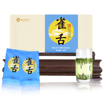 峨眉雪芽 茶叶 绿茶 雀舌108克/盒 春茶四川高山茶