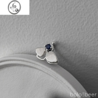 JiMibolo无耳洞耳夹双层立体精灵蝴蝶女小众设计感耳环耳骨夹气质耳饰