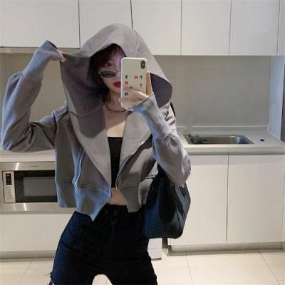 广赫百搭长袖宽松小外套潮女装韩版春秋季学生2021年新款休闲开衫上衣夹克