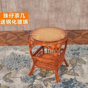 森美人藤茶几藤元台小圆桌摇椅藤编摇摇椅休闲椅配套茶几小圆桌简易茶几
