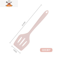 婴儿辅食硅胶铲不粘锅专用可高温宝宝炒菜铲子小锅铲迷你厨具套装 敬平 硅胶漏铲