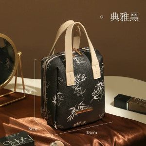 新中式手提化妆包女大容量2025新款便携式外出分区收纳化妆袋1085