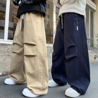 男童裤子春秋款2026新款大儿童装春季痞帅宽松休闲运动裤男孩春装