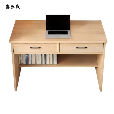 鑫苏威简约办公桌 木质稳固耐用节省空间可定制