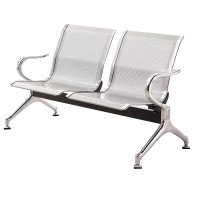 戴劲 钢制排椅机场椅加固加厚医院长椅候诊椅连排输液等候椅 B款双人位