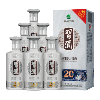 贵州习酒 银质 习酒53度 500ml *6瓶 整箱装酱香高度白酒 新版(習酒XI LIQUOR)