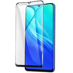 [买2送磨砂壳]轻万适用vivo u3x钢化膜全屏黑色高清透明防摔贴膜vivo手机保护膜全玻璃