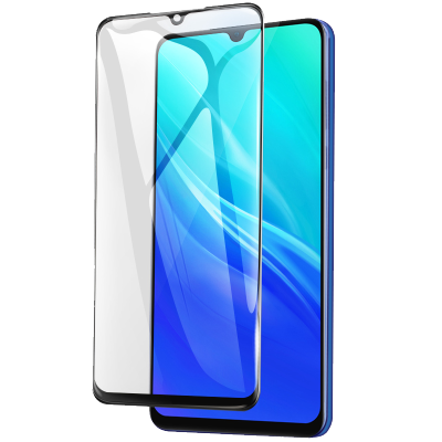 [买2送磨砂壳]轻万适用vivo u3x钢化膜全屏黑色高清透明防摔贴膜vivo手机保护膜全玻璃