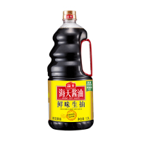 海天 酱油鲜味生抽1.9L*2 大桶装家用炒菜凉拌菜酿造美味鲜酱油
