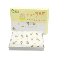 博予蓝婴儿浴巾纯棉纱布初生宝宝超柔吸水新生儿童浴巾儿童宝宝家用(105cm*105cm)