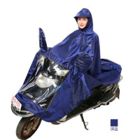 嘉创优品 天堂电动摩托车防护雨衣成人加大加厚男女士牛津面料 单人雨披 深蓝色