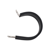 红鲸鱼 R型不锈钢胶条骑马卡 管卡管箍线夹抱箍(双铆25mm)个