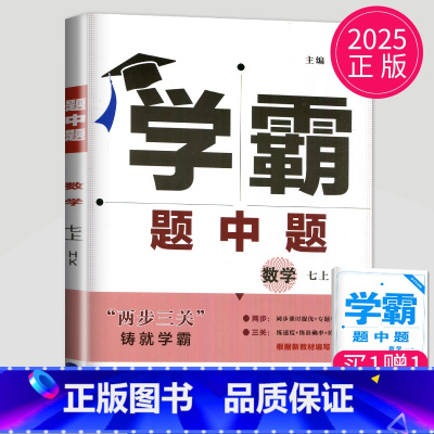 数学 七年级上册 沪科版 七年级/初中一年级 [正版]2024学霸题中题七年级上册下册数学英语苏科版译林版苏教版初一下学