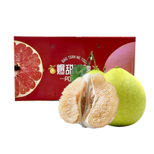 礼盒装[熊猫鸟]新鲜福建白心柚 8.5斤 中果 3-4个 新鲜柚子水果 蜜柚