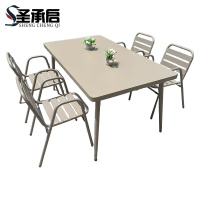 圣承启 桌椅 160长桌X4椅 套