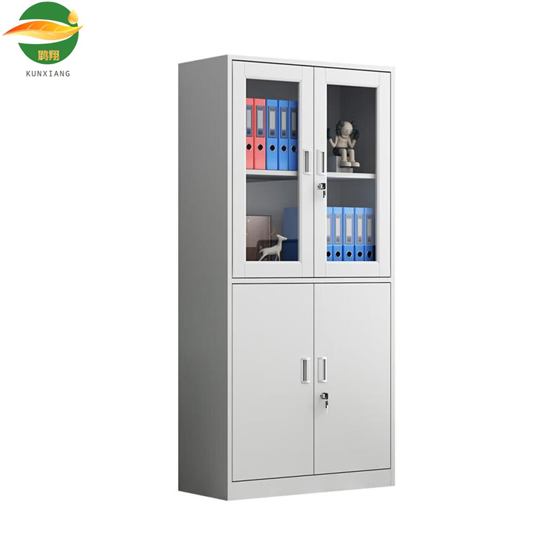 鹍翔钢制等体玻璃文件档案柜0.8MM/台