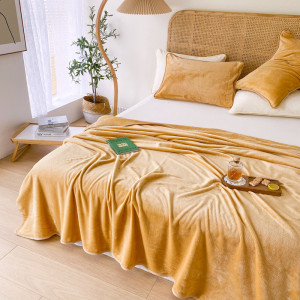 红豆(HONGDOU)貂狐绒毯-素雅HD-T230504