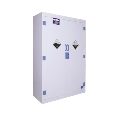 迅迈 45加仑pp药品柜 实验室试剂强酸碱储存柜子防腐蚀双锁器皿柜PP酸碱试剂柜